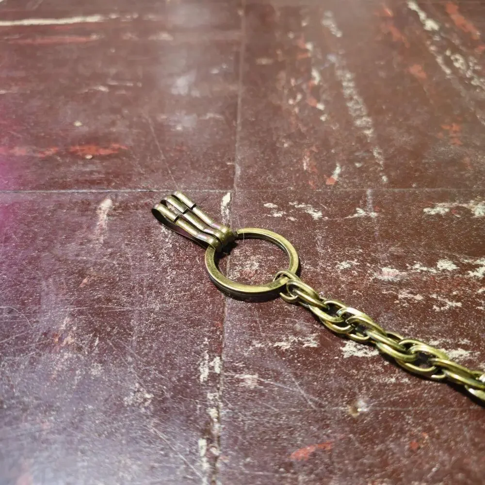 Wallet Chain y2k Rope Link Biker Antique Brass